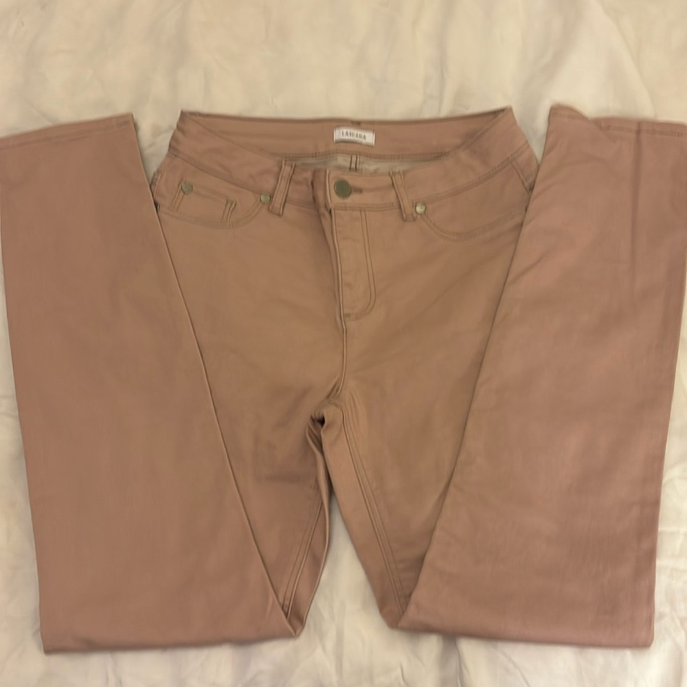 Lascana light weight jeans in dusty pink size 4.